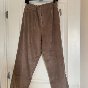 Vintage Deadstock NWT Talbots Petites Tan Corduroy Pants - Size 14